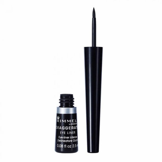 Rimmel London Exaggerate Liquid Eyeliner, 001, Black 2.5ML