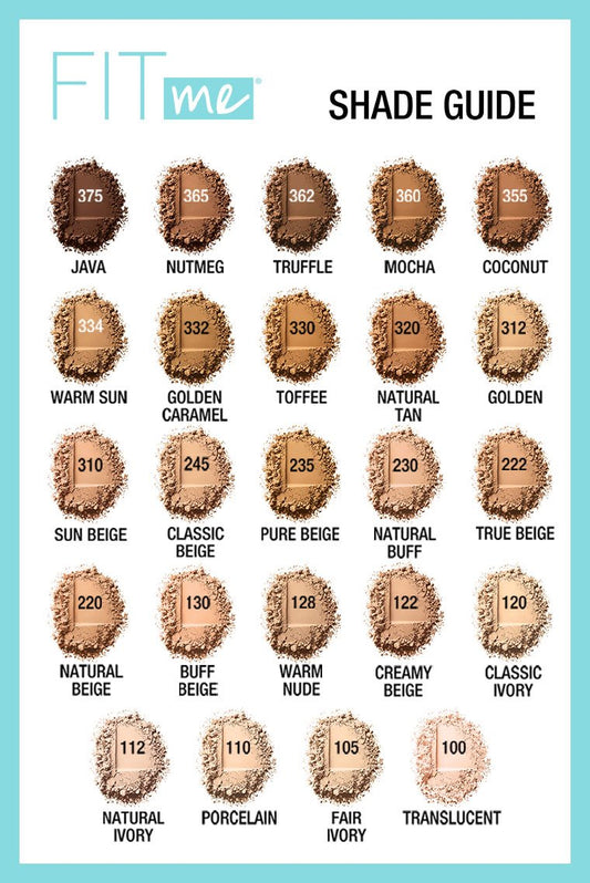 Maybelline Fit Me Matte + Poreless Pressed Powder - 110 Porcelain