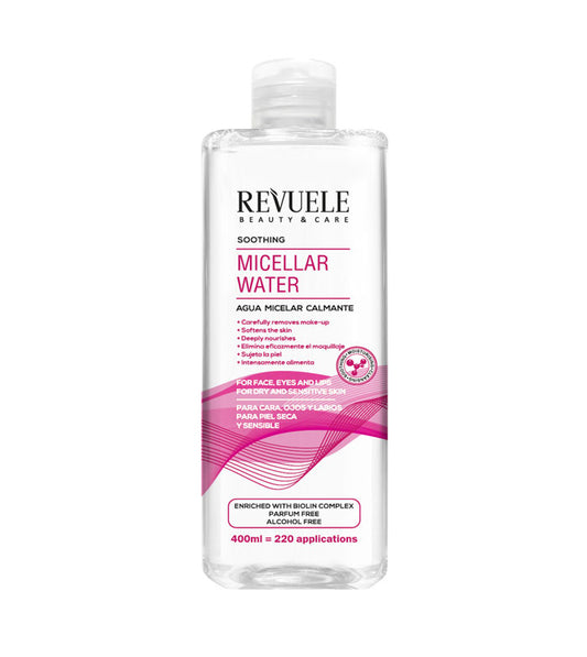 Revuele Micellar Water 400Ml Pink Shaima Beauty Revuele.