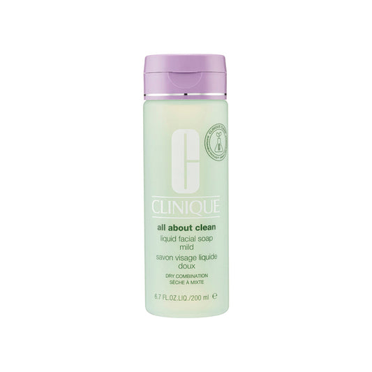 CLINIQUE All About Clean Liquid Facial Soap Oily Skin Formula 200ml Face Wash & Cleanser