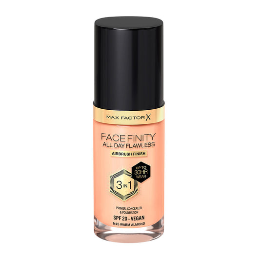 Max Factor All Day 3 in 1 FF AD FND RG Facefinity Crystal B 33