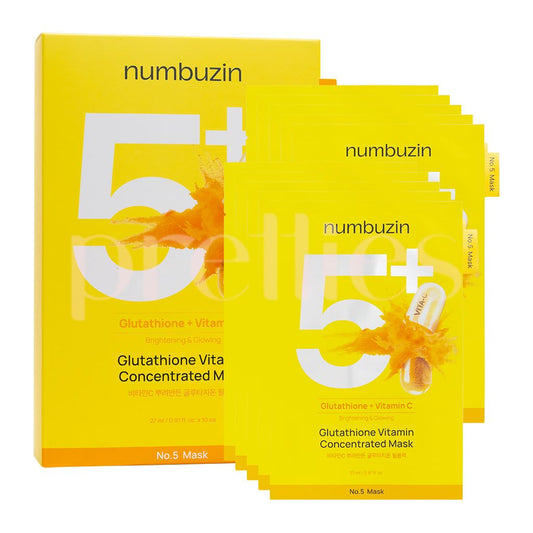 NUMBUZ NO.5+ GLUTATHIONE VITAMIN MASK (10EA)