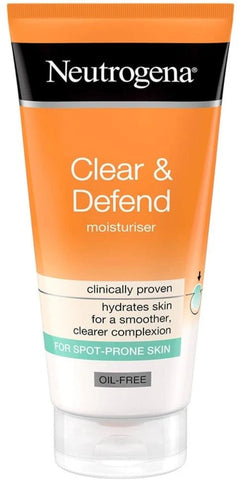 NEUTROGENA CLEAR & DEFEND MOISTURISER TUBE (ORANGE) 50ML