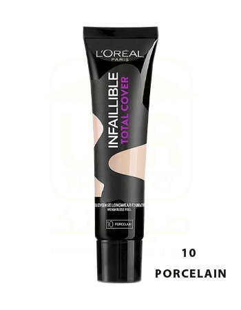L'Oreal Foundation Infallible Total Cover 10 Porcelain 35g