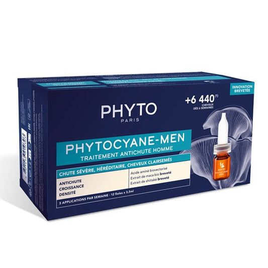 Phyto Phytocyane Anti-Hair Loss Treatment for Men, 12amps x 3.5ml
