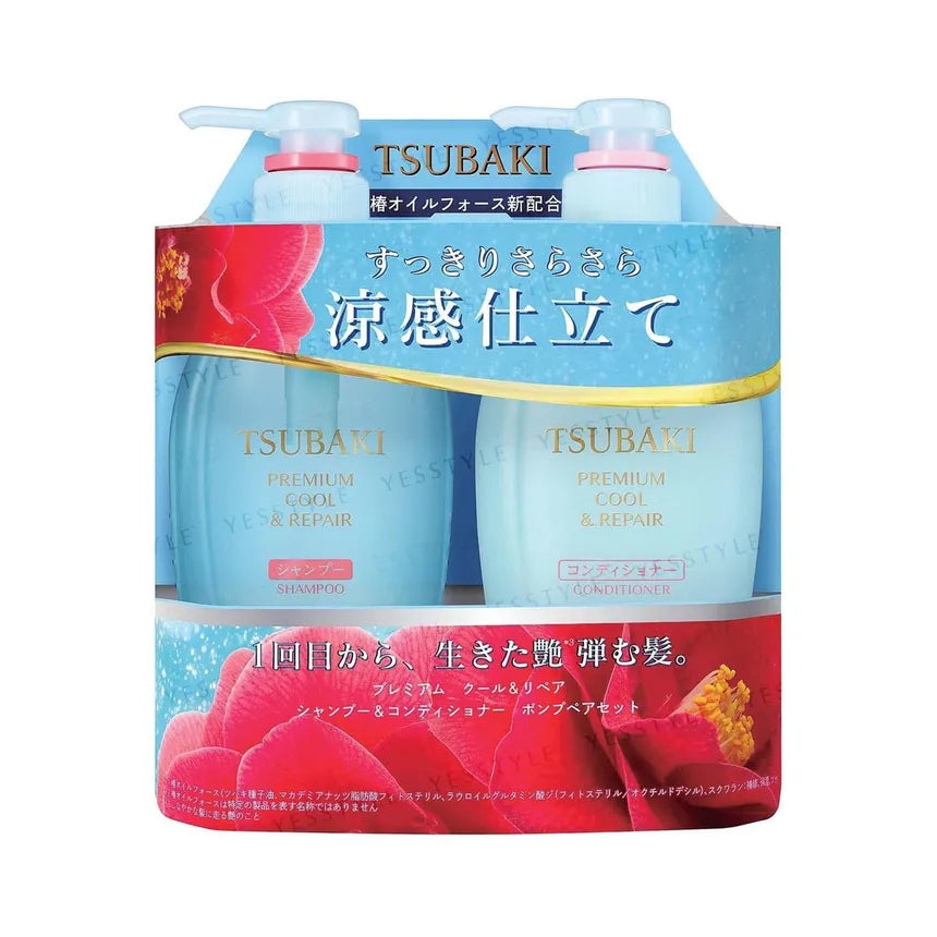 TSUBAKI COOL & REPAIR SHAMPOO AND CONDITIONER SET 2X1 500ML