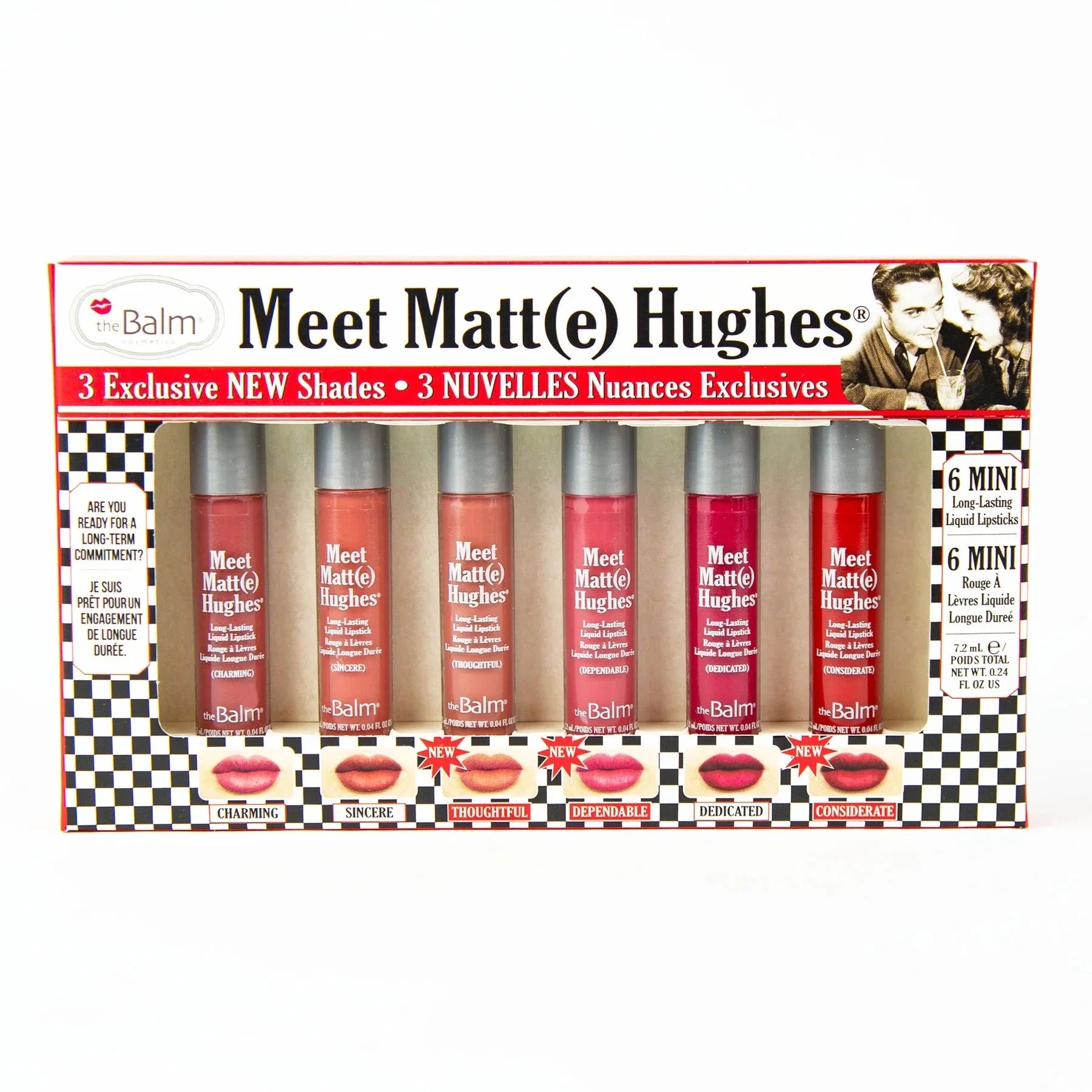 THE BALM LIQUID LIPSTICK 6 MINI (6PCS/1BOX) 7.2ML