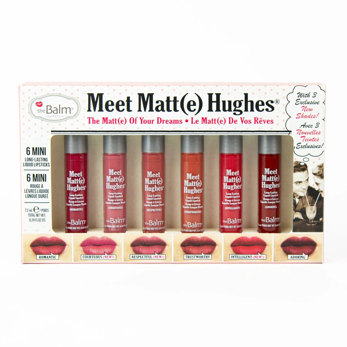 THE BALM LIQUID LIPSTICK HUGHES (6PCS/1BOX) 7.2ML