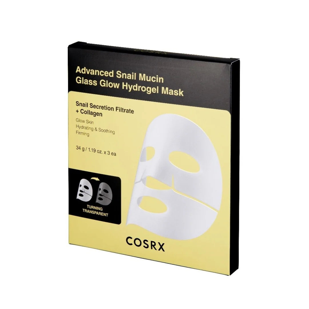 COSRX GLASS GLOW HYDROGEL MASK 3IN1 34G