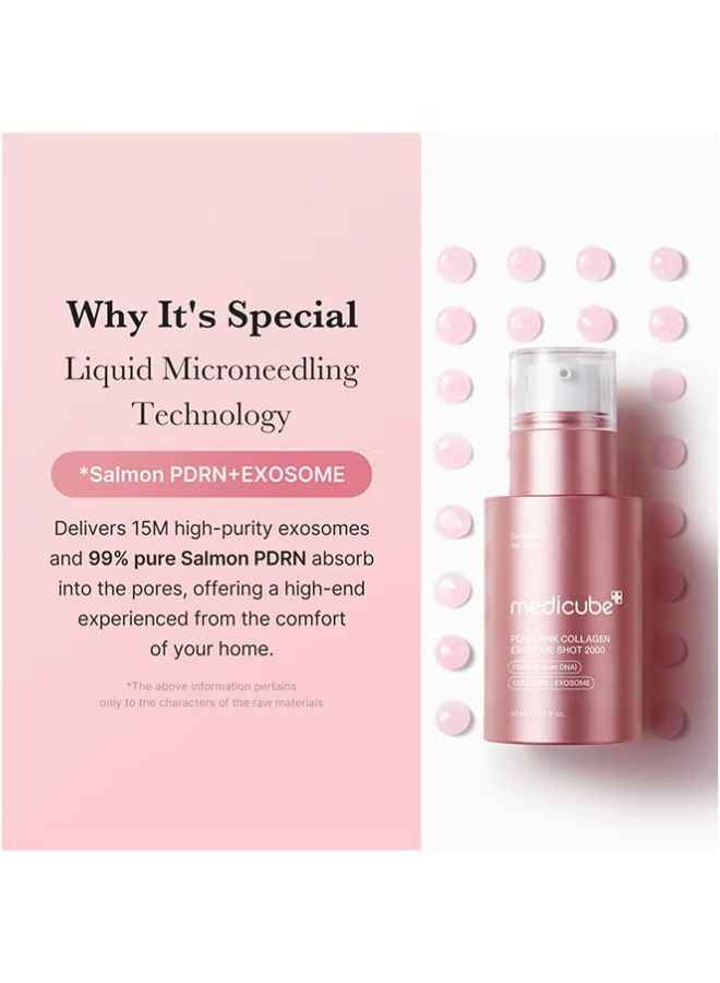 Medicube PDRN Pink Collagen Exosome Shot Serum 2,000 PPM | Liquid Skin Booster