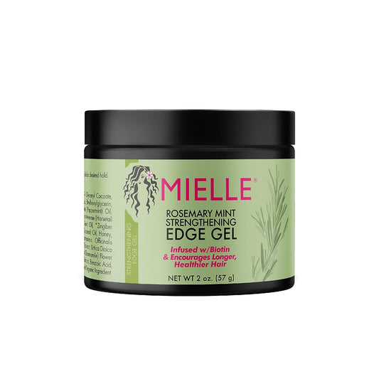 Mielle Organics Rosemary Mint Strengthening Edge Gel, Biotin & Essential Oil Hair Styling Treatment, 2 Ounces