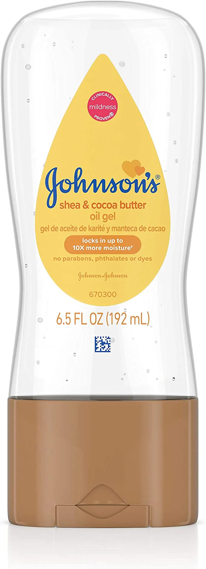 JOHNSONS SHEA & COCOA BUTTER OIL GEL 192ML