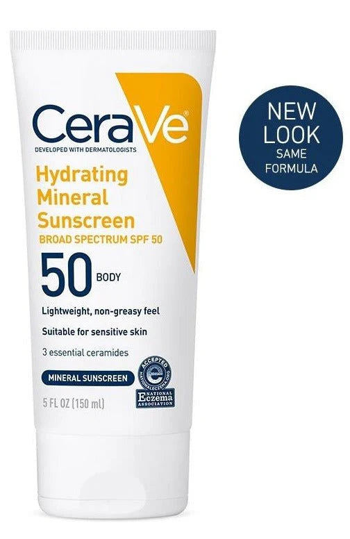CERAVE HYDRATING MINERAL SUNSCREEN BODY SPF50 150ML