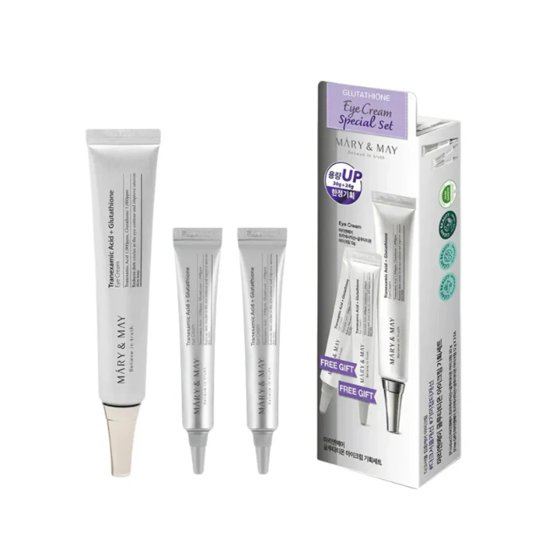 MARY&MAY TRANEXMIC ACID+GLUTATHIONE EYE CREAM SET 12G