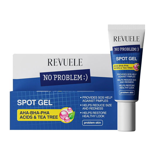 REVUELE NO PROBLEM SPOT GEL AHA-BHA-PHA ACIDS AND TEA TREE,25 ML