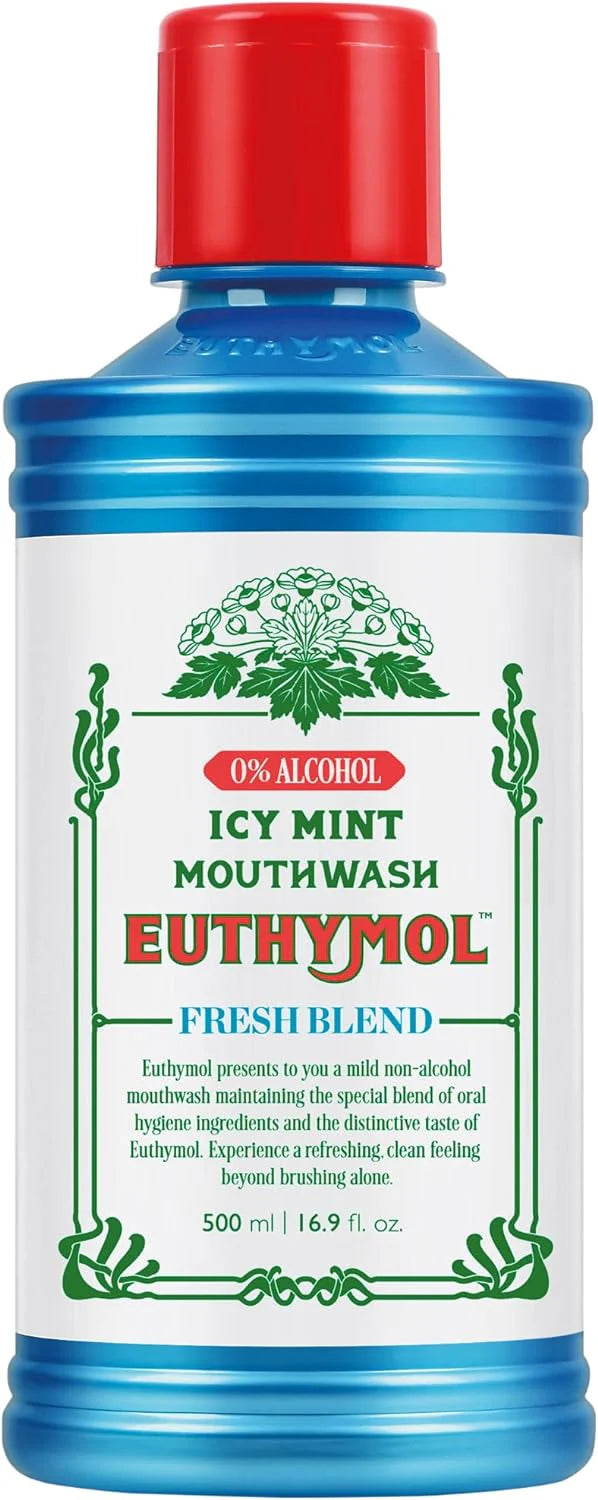 EUTHYMOL ICY MINT MOUTHWASH BLUE 500ML