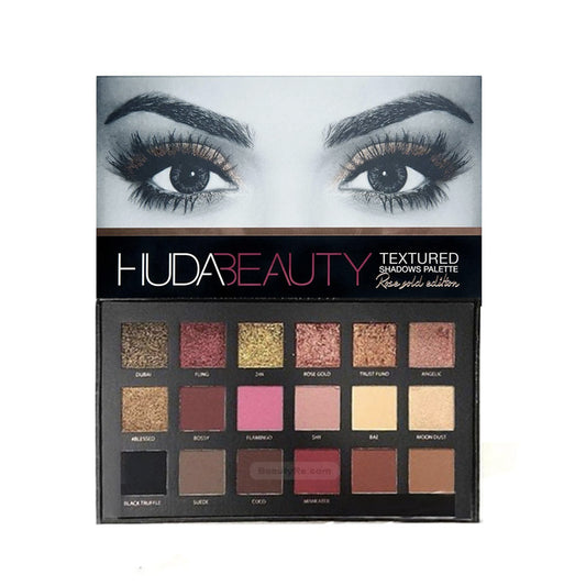 Huda Beauty Textured Shadows Palette - Rose Gold Edition