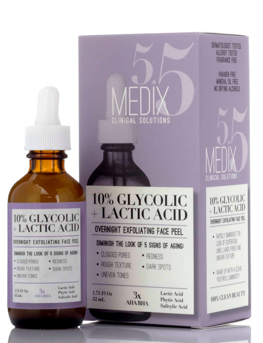 Medix 5.5 10% Glycolic + Lactic Acid Face Serum 52ML