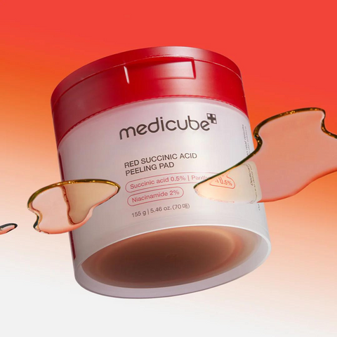 Red Succinic Acid Peeling Pad - 70 Pads - Skin Glow