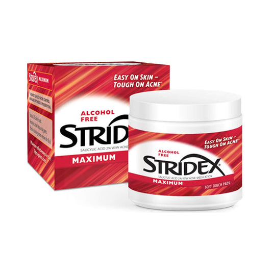 Stridex - فوط طبية قوية - الحد الأقصى - 90 قطعة
