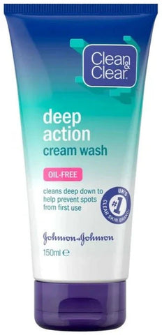 JOHNSONS DEEP ACTION CREAM WASH  (GREEN) 150ML