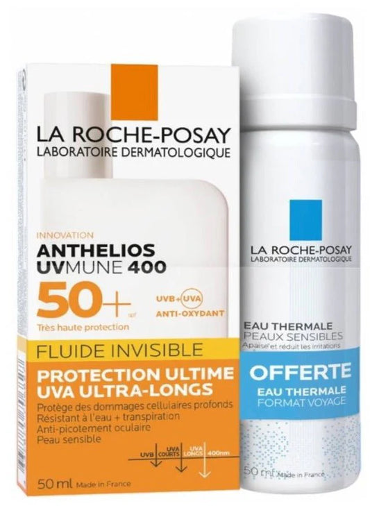LA ROCHE ANT(NVISIBLE FLUID50SPF)+SPRAY WATER SKIN 50ML