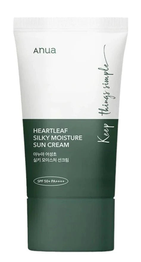 ANUA  HEARTLEAF SILKY MOISTURE SUN CREAM SPF50