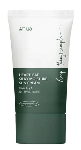 ANUA  HEARTLEAF SILKY MOISTURE SUN CREAM SPF50