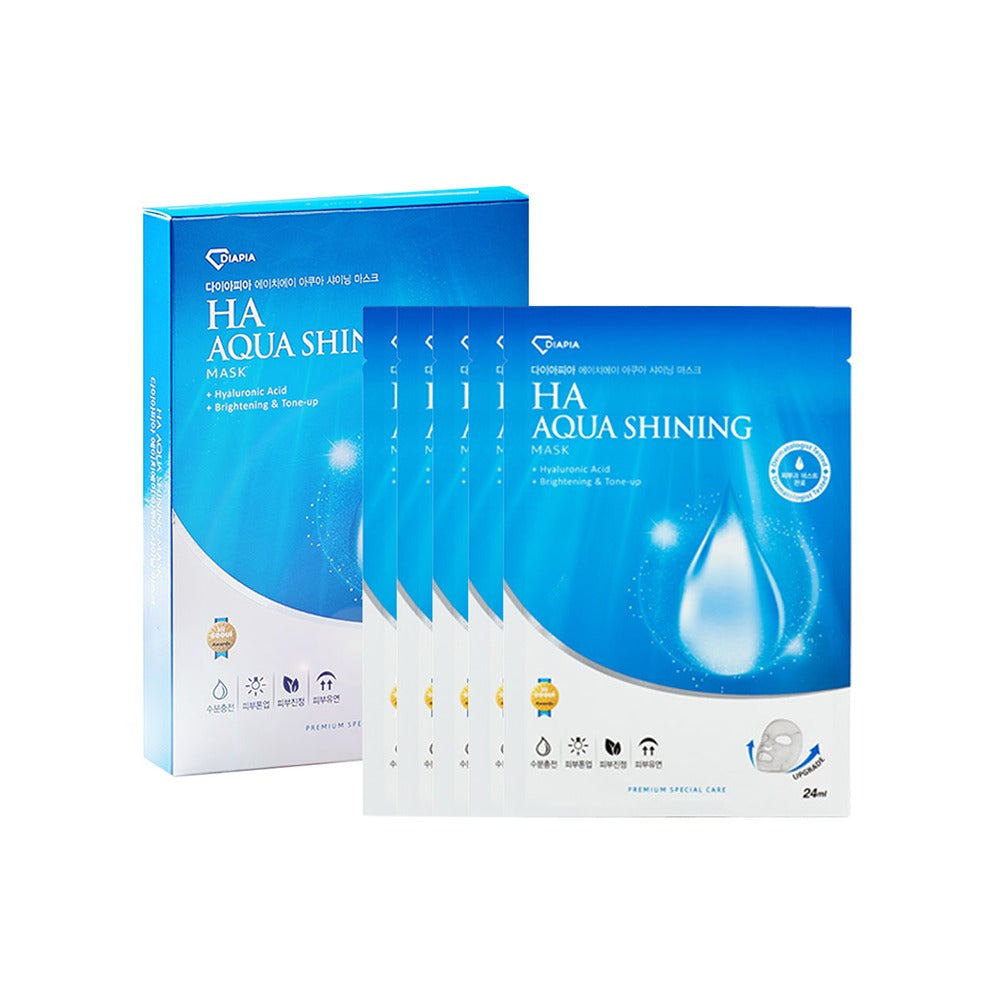 DIAPIA HA Aqua Shining Facial Mask 24ml*5pcs