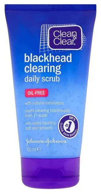 JOHNSONS BLACKHEAD CLEARING SCRUB (BLUE) 150ML