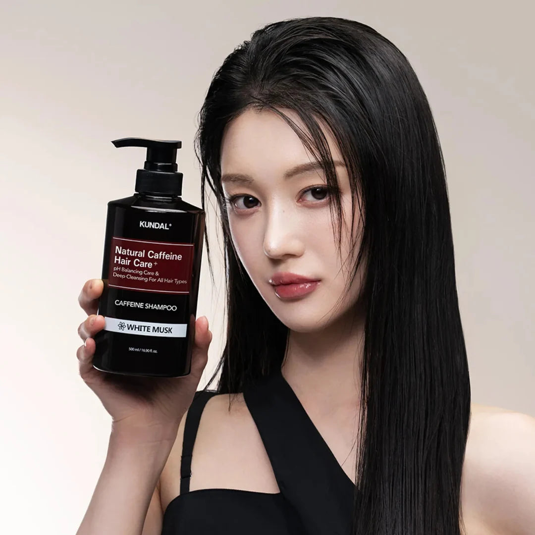 KU NATURAL CAFFEINE SCALP SHAMPOO WHITE MUSK 500ML