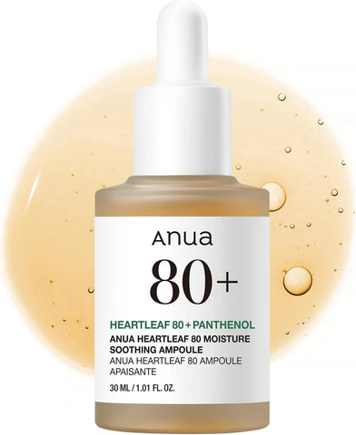 ANUA  HEARTLEAF 80 MOISTURE SOOTHING AMPOULE 80% 30ML