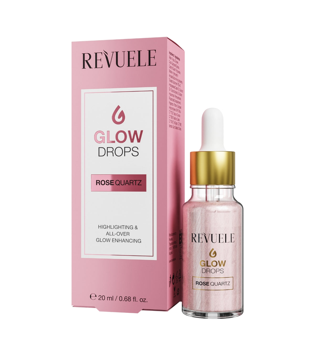 Revuele - Illuminating Serum Drops Glow Drops - Rose Quartz 20ML