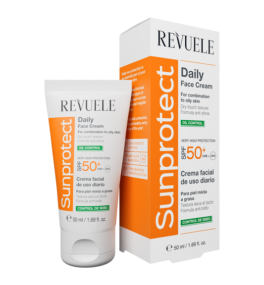 Revuele Sun Protect Daily Face Cream Spf 50+ Oil Control - 50ml