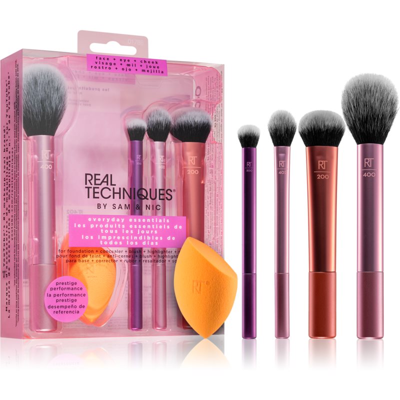 Real Techniques Everyday Essentials Brush Set - 5 Pieces