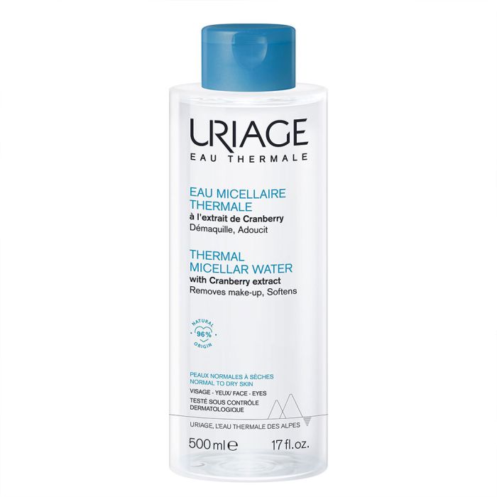 Uriage Thermal Micellar Water Normal To Dry Skin Hygiène visage 500ml