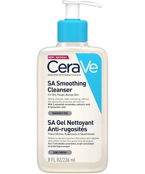 Cerave SA -Smoothing Cleanser Gel 473ml (dry, rough, bumpy skin) (236ML)