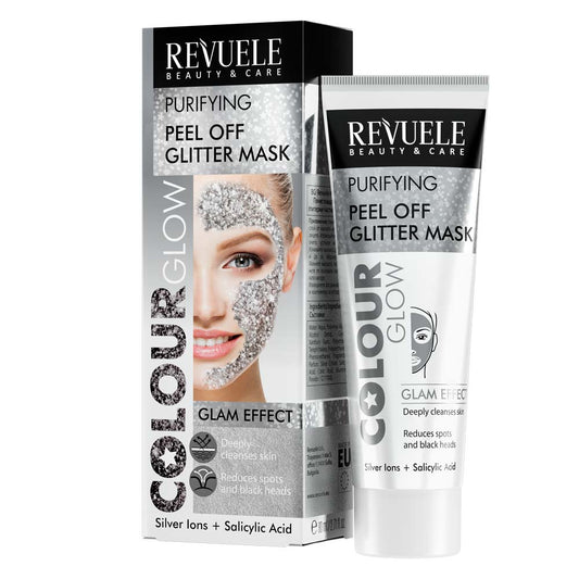 Revuele Peel Off Glitter Mask Gray 80Ml Shaima Beauty Revuele.