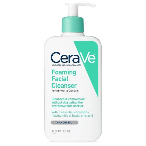 CeraVe Foaming Facial Cleanser For Normal to Oily Skin 355ML