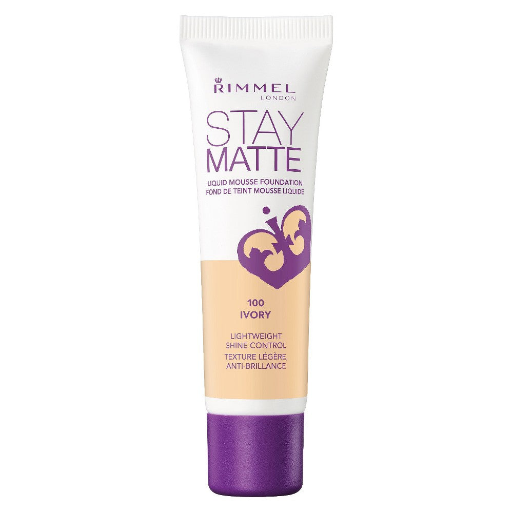 Rimmel Stay Matte Liquid Mousse Foundation 30ml - 100 Ivory