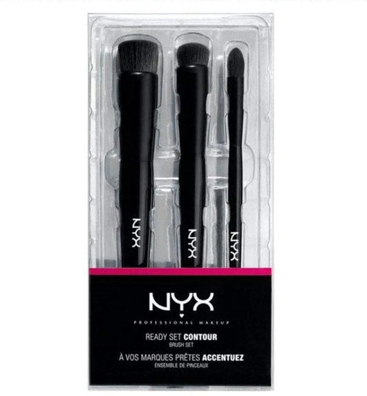 Nyx Professional Makeup Ready Set Contour Brush 3IN1