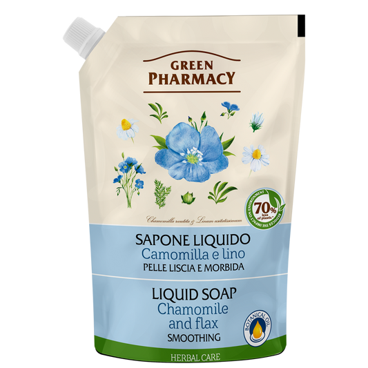 Green Pharmacy liquid soap refill with chamomile extract 460ML