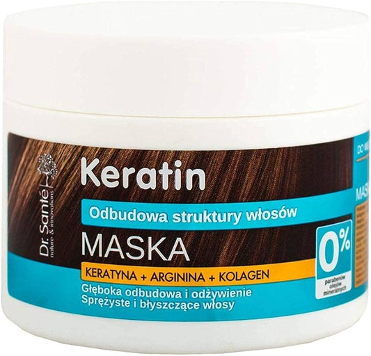 Dr Sante  Keratin Hair mask Mascarilla Queratina y Colageno 300ml