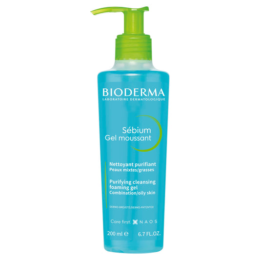 Bioderma Sebium Purifying Cleansing Foaming Gel - Combination to Oily Skin, 200ml