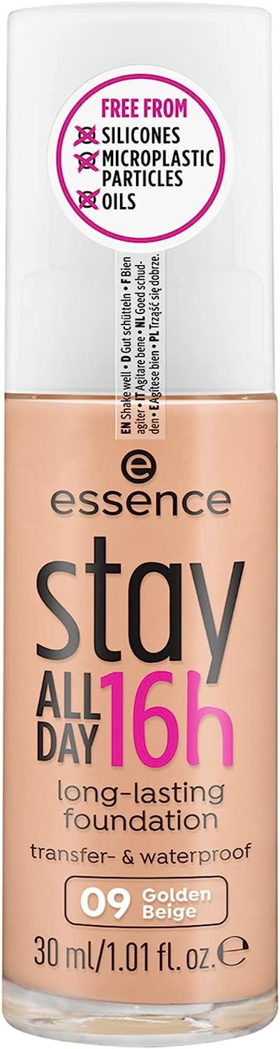 Essence Stay All Day 16 Hours Long Lasting Foundation 30 Ml, 09 Golden Beige