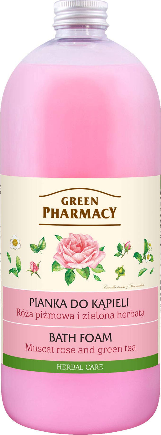 Green Pharmacy Bath foam MUSCAT ROSE and GREEN TEA 1000ml