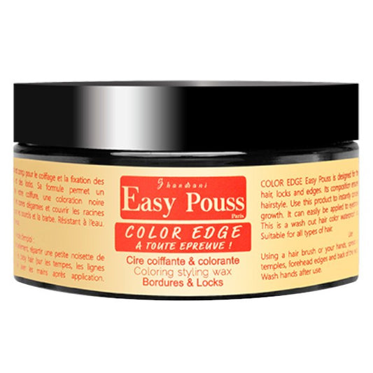 Easy Pouss Color  Edge Control Styling Wax Dark Brown 100Ml