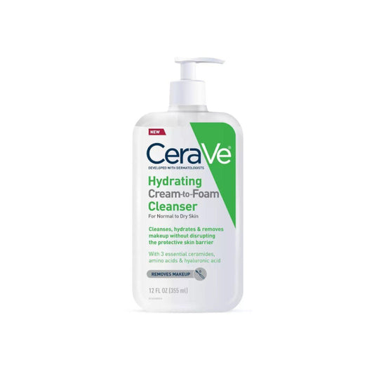 Cerave Hydrating Cream To Foam Cleanser 355ml