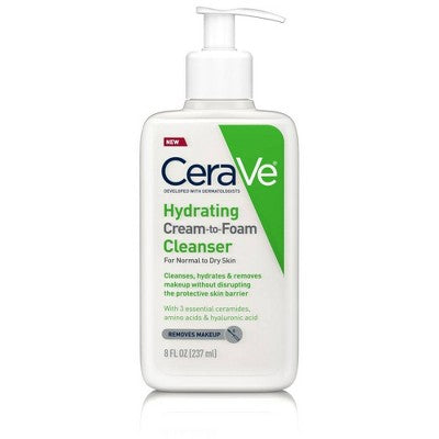 Cerave Hydrating Cream to Foam Facial Cleanser 237ml
