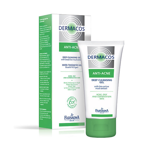 Farmona DERMACOS Anti Acne Deep Cleansing Face Washing Gel with Bioactive Mud Extract 150ml